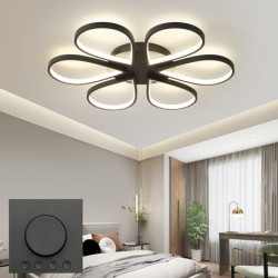led loftslampe lotus design loftslampe moderne kunstnerisk metal akryl stil trinløs dæmpning soveværelse malet finish lyser kun