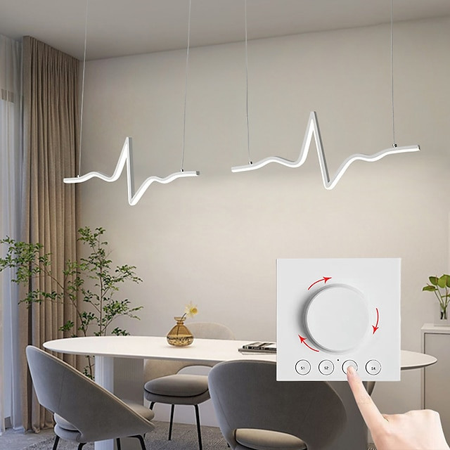 led pendel linje design sort hvid metal kunstnerisk stil moderne stil kontor