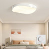 led loftslys cirkel design loftslampe moderne kunstnerisk metal akryl stil trinløs dæmpning soveværelse malet finish lyser kun d
