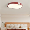 led loftslys cirkel design loftslampe moderne kunstnerisk metal akryl stil trinløs dæmpning soveværelse malet finish lyser kun d