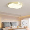 led loftslys cirkel design loftslampe moderne kunstnerisk metal akryl stil trinløs dæmpning soveværelse malet finish lyser kun d