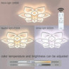 6/8/12/15 hoveder led loftslampe lotus design loftslampe moderne kunstnerisk metal akryl stil trinløs dæmpning soveværelse malet