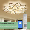6/8/12/15 hoveder led loftslampe lotus design loftslampe moderne kunstnerisk metal akryl stil trinløs dæmpning soveværelse malet