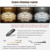 6/8/12/15 hoveder led loftslampe lotus design loftslampe moderne kunstnerisk metal akryl stil trinløs dæmpning soveværelse malet