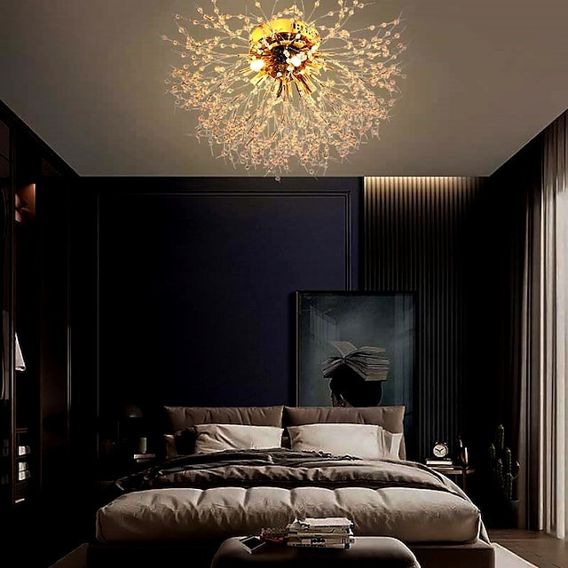 50cm pendel led lanterne design flush mount lys metal messing traditionelt / klassisk fyrværkeri