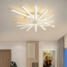 moderne loftslampe, der kan dæmpes med fjernbetjening, kontraindsænket loftslampe akryl lampeskærm lysekrone soveværelse stue bl