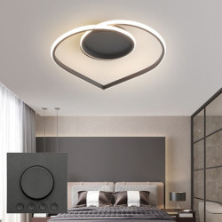 led loftslampe loftslampe moderne kunstnerisk metal akryl stil trinløs dæmpning soveværelse malet finish lys kun dæmpbar med fje