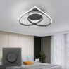 led loftslampe loftslampe moderne kunstnerisk metal akryl stil trinløs dæmpning soveværelse malet finish lys kun dæmpbar med fje