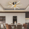 led loftslys 60/85 4/5-lys geometri design dæmpbar aluminium malet finish luksuriøs moderne stil spisestue soveværelse pendel ku