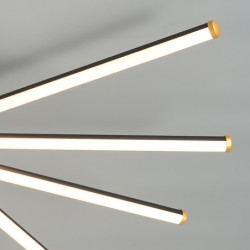 led loftslys 60/85 4/5-lys geometri design dæmpbar aluminium malet finish luksuriøs moderne stil spisestue soveværelse pendel ku