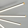 led loftslys 60/85 4/5-lys geometri design dæmpbar aluminium malet finish luksuriøs moderne stil spisestue soveværelse pendel ku