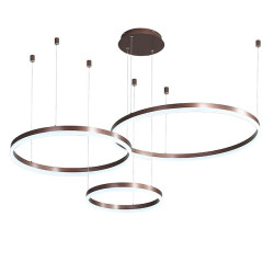 90W Cirkel Lysekrone – Stor LED-pendel til showroom & café