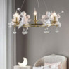 Rustik Engel Lysekrone – 3/6-lys bondehusdesign til stue & loft