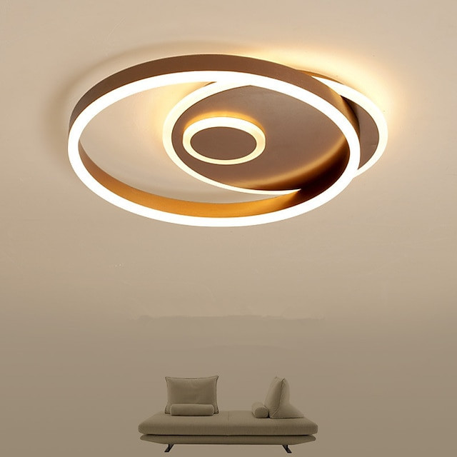 45 / 55cm LED loftslampe Rund firkantet cirkel Moderne nordisk guld Luksus Soveværelse Lys LED Simple Loftlampe 2020 Ny mode kun