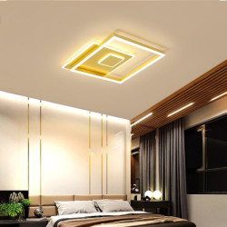 45 / 55cm LED loftslampe Rund firkantet cirkel Moderne nordisk guld Luksus Soveværelse Lys LED Simple Loftlampe 2020 Ny mode kun