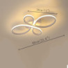 38 cm Skyllemonteringslys Aluminium silica Gel geometrisk / Originale Malede finish Kunstnerisk / LED