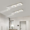 1set 50W 60W 80W 72 LED Perler Kreativ Dæmpbar Let Instalation Loftslys Panellamper Smarte lys Naturlig hvid 85-265 V Loft Komme