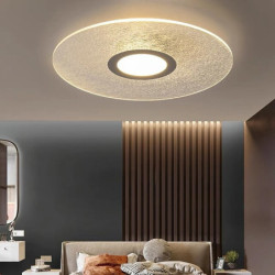 45cm led loftslamper ice crack design metal malet finish moderne