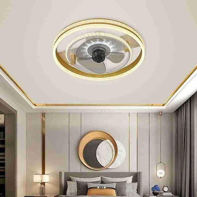 Loftlampe med lys fjernbetjening, indendørs lavprofil moderne indbygningsLoftlampe med 72w varmt naturligt lyst 3 farve led lys,