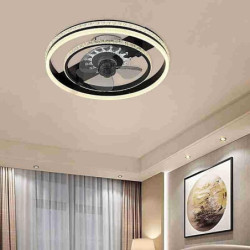 Loftlampe med lys fjernbetjening, indendørs lavprofil moderne indbygningsLoftlampe med 72w varmt naturligt lyst 3 farve led lys,
