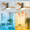 led frekvenskonvertering nordisk Loftlampe lys, 3 lyse farver og 6 vindhastigheder 42/52 tommer industriel Loftlampe lysekrone,