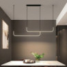 Nordisk 90/120cm Lysekrone – Stilfuld aluminium i sort & guld