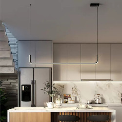 Nordisk 90/120cm Lysekrone – Stilfuld aluminium i sort & guld