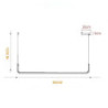 Nordisk 90/120cm Lysekrone – Stilfuld aluminium i sort & guld