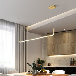Nordisk 90/120cm Lysekrone – Stilfuld aluminium i sort & guld