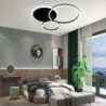 3-lys 50cm loftslamper led klynge design cirkel design flush mount lys metal malede finish moderne nordisk stil kontor spisestue