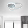 3-lys 50cm loftslamper led klynge design cirkel design flush mount lys metal malede finish moderne nordisk stil kontor spisestue