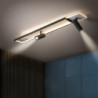 led loftslampe 80/100cm dæmpbare geometriske former indbygningslamper aluminium moderne stil stilfulde geometriske malede finish