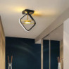 24cm LED loftslampe moderne nordiske runde firkantede geometriske former veranda lys korridor midtgang indbyggede lys metal male