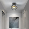 24cm LED loftslampe moderne nordiske runde firkantede geometriske former veranda lys korridor midtgang indbyggede lys metal male