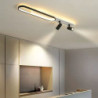 led loftslamper dæmpbare til stue 80cm spots loftslamper sort drejelig skinnebelysning tre-farve dæmpende loftspots 3 vejs til t