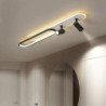 led loftslamper dæmpbare til stue 80cm spots loftslamper sort drejelig skinnebelysning tre-farve dæmpende loftspots 3 vejs til t
