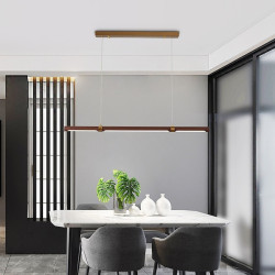 100cm Justerbar LED Pendel – Moderne linjedesign i metal & akryl