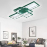 led loftslampe moderne geometrisk mønster 90cm 3-lys lineær planmontering ambient Lys metal aluminium varm hvid kold hvid dæmpba