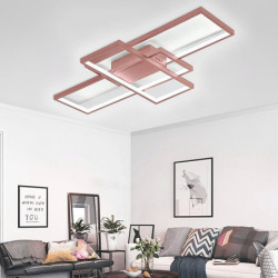 led loftslampe moderne geometrisk mønster 90cm 3-lys lineær planmontering ambient Lys metal aluminium varm hvid kold hvid dæmpba