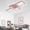 led loftslampe moderne geometrisk mønster 90cm 3-lys lineær planmontering ambient Lys metal aluminium varm hvid kold hvid dæmpba