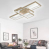 led loftslampe moderne geometrisk mønster 90cm 3-lys lineær planmontering ambient Lys metal aluminium varm hvid kold hvid dæmpba