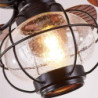 42/52-tommer tropisk Loftlampe udendørs indendørs vandtæt, 3-trins stille industriel Loftlampe lysekrone med fjernbetjening 6 ve