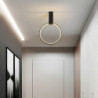 40cm justerbart ledet rundt loftlys guld sort designer minimalistisk kunst reception konferencelokale forretningsbygning restaur