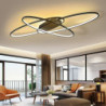 90cm dæmpbare flush mount lys pvc moderne stil klassisk stilfuld sort moderne nordisk stil