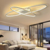 90cm dæmpbare flush mount lys pvc moderne stil klassisk stilfuld sort moderne nordisk stil