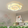 42/52 cm roseformet led loftslampe romantisk enkel moderne soveværelse hovedrum belysning stue belysning blomsterdesign
