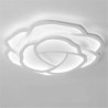 42/52 cm roseformet led loftslampe romantisk enkel moderne soveværelse hovedrum belysning stue belysning blomsterdesign