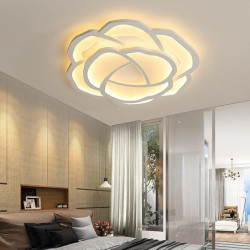 42/52 cm roseformet led loftslampe romantisk enkel moderne soveværelse hovedrum belysning stue belysning blomsterdesign