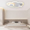 led loftslamper med spotLyss farve skyer formet dæmpbar børneværelse flush mount loftslampe metal træ baby værelse lysarmatur ti