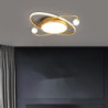 50/60cm ledet loftlampe guld planet design moderne geometriske figurer indbyggede lys metal malede finish juledekoration